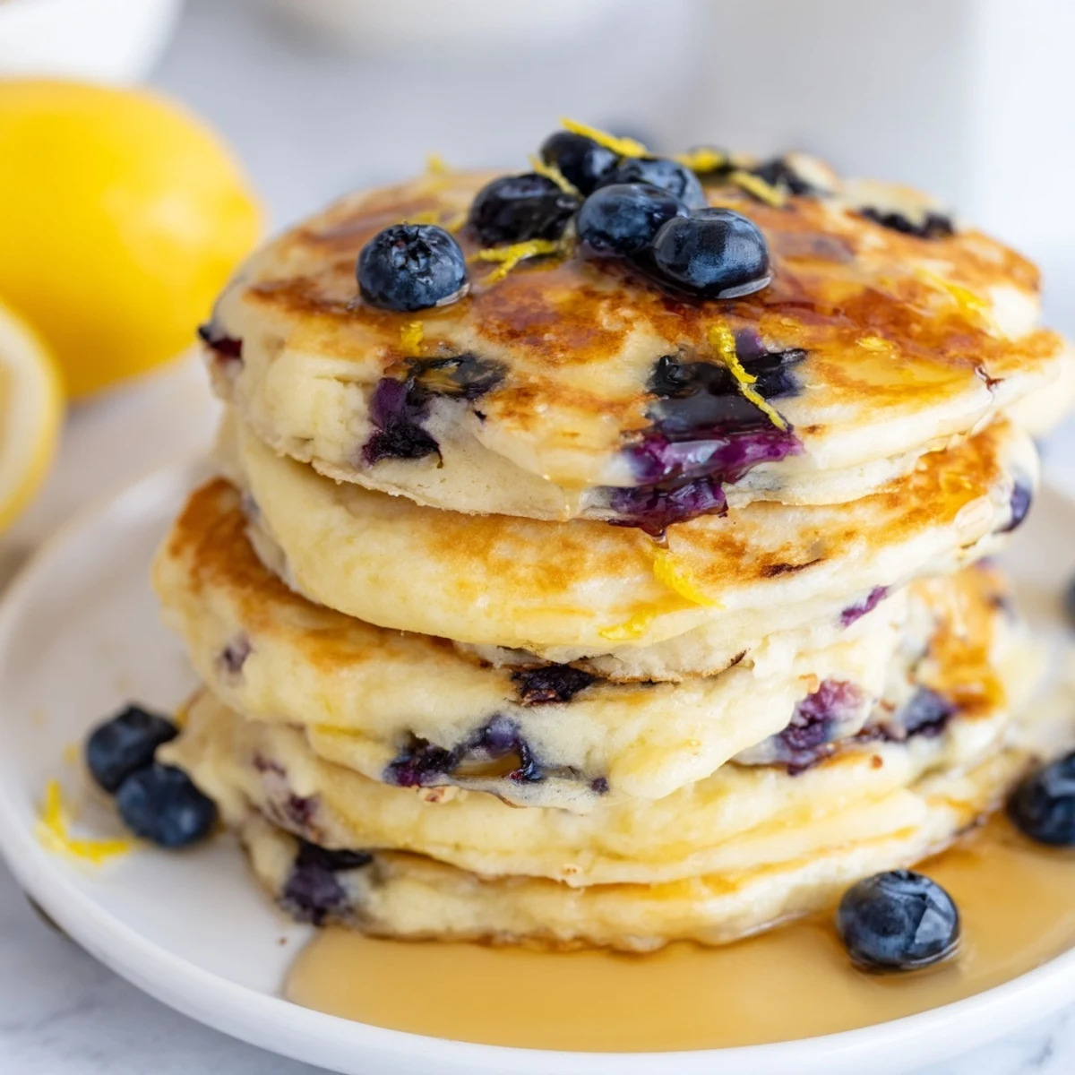 Lemon Blueberry Pancakes Delight