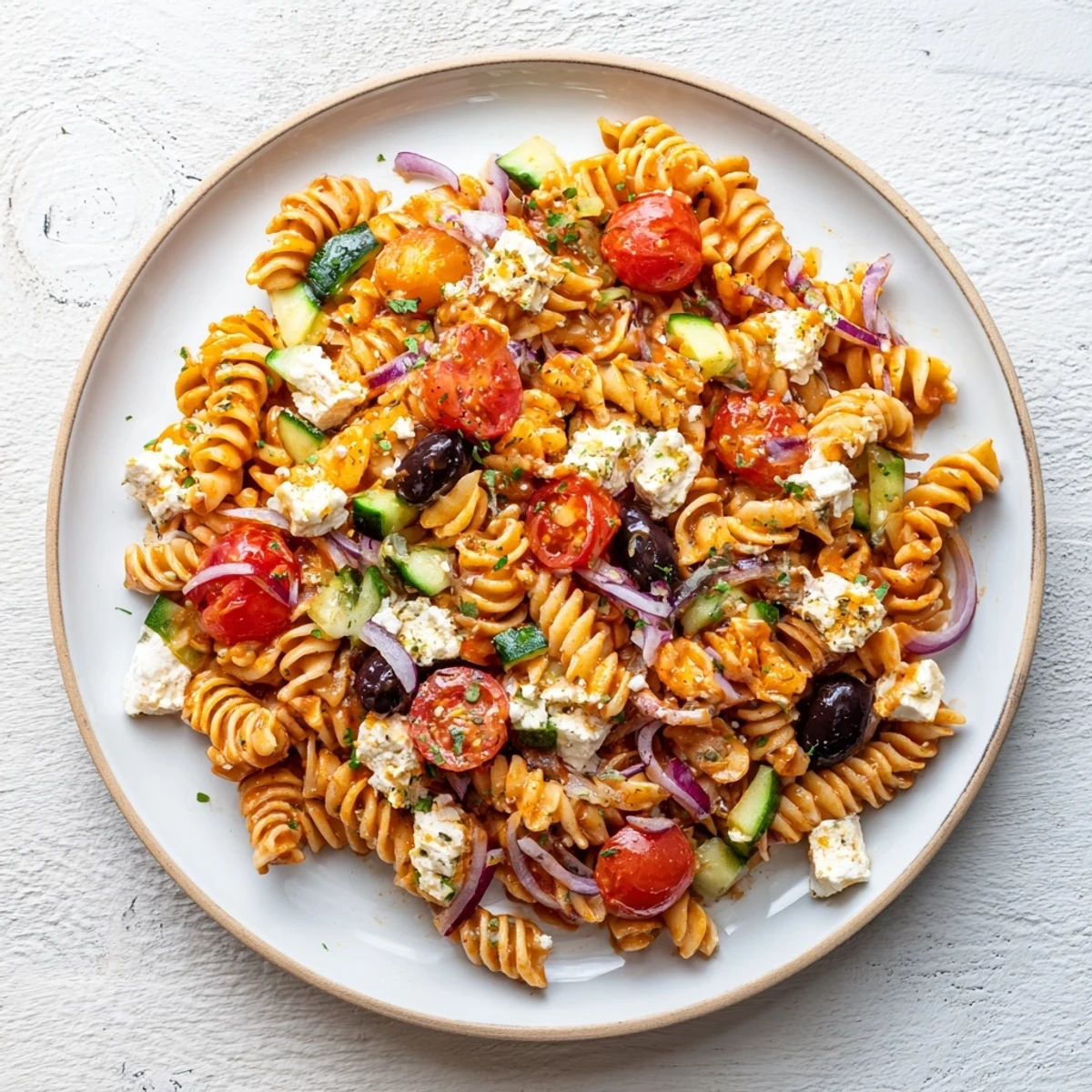 Mediterranean Pasta Salad Olives
