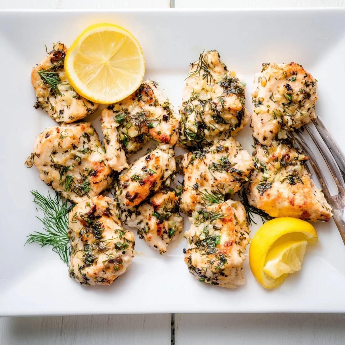 Tender Paleo Lemon Dill Chicken emerges from the oven with juicy interiors and aromatic lemon and dill, perfect for a healthy paleo dinner.