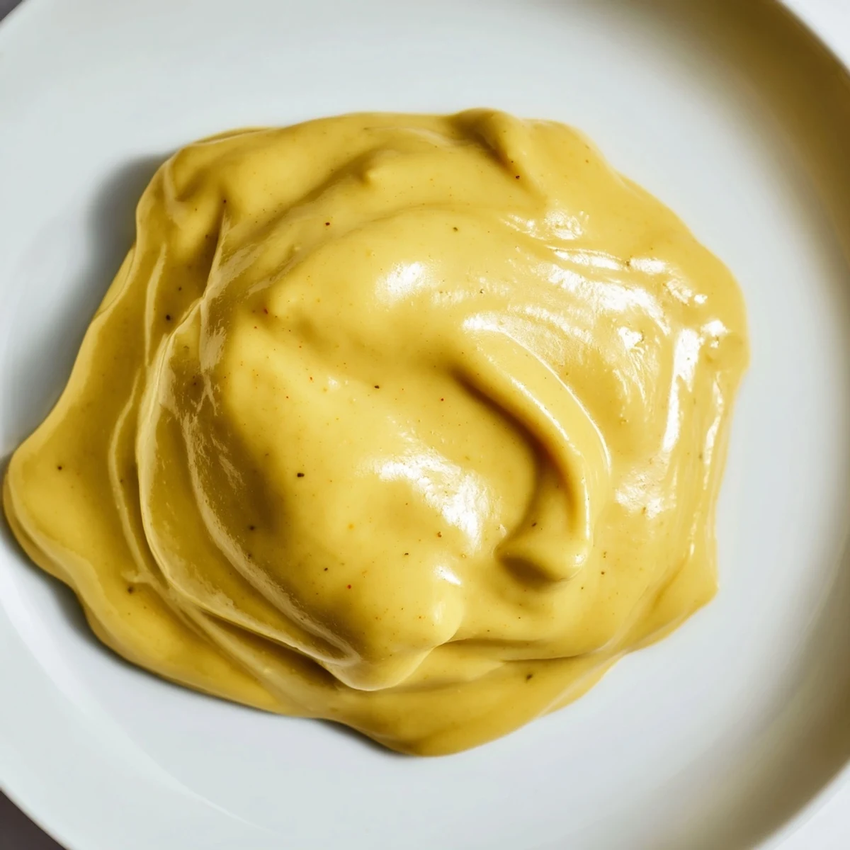 Luscious easy vegan mango curd layered in a glass dessert jar with coconut milk