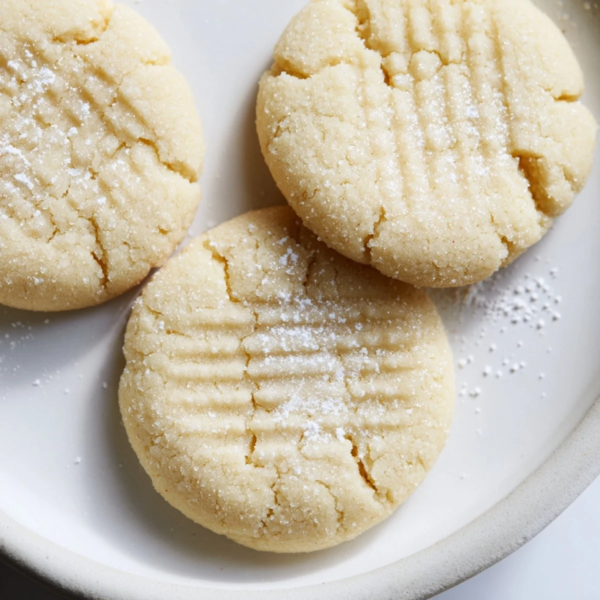 Golden Grandma's Secret Butter Cookies cooling on a wire rack, dusted with powdered sugar