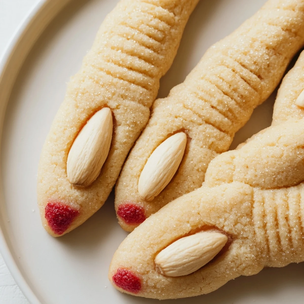 Chilled creepy Witch Finger Cookies served alongside warm apple cider at Halloween