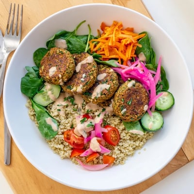 Crispy Falafel Grain Bowl
